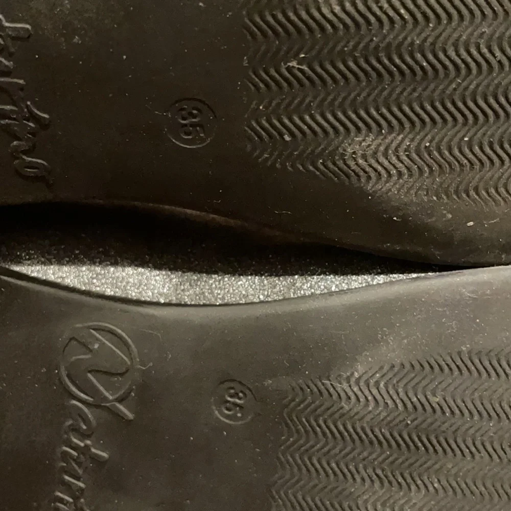 Naturino Norcia girls silver ballet flat shoe 35